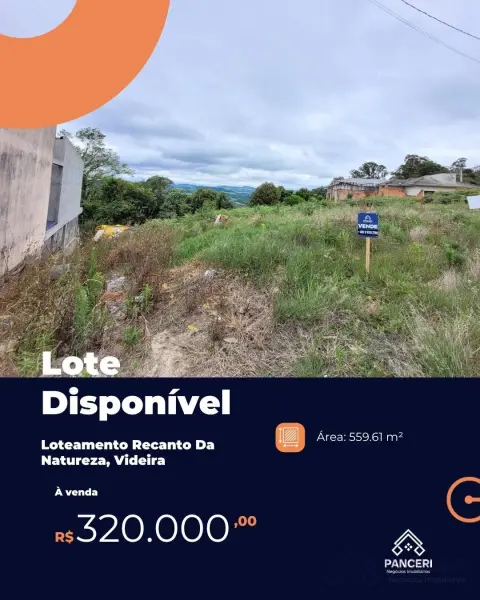 Imagem do anúncio: Vendo Terreno / Lote / Condomínio Em Videira, Santa Catarina No Bairro Recanto Da Natureza - Cód. 00672117f6f62d789bbd31cb1c6c1e9a