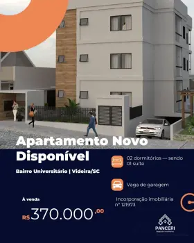 Imagem do anúncio: Vendo Apartamento Em Videira, Santa Catarina No Bairro Universitário - Cód. 66ca4dcd53e8e3077359dd15e10acabc