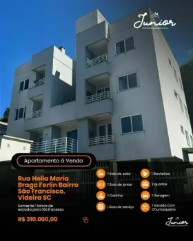 Imagem do anúncio: Vendo Apartamento Em Videira, Santa Catarina No Bairro São Francisco - Cód. 2f7dc11e35699b0cd50983851f8f55fc