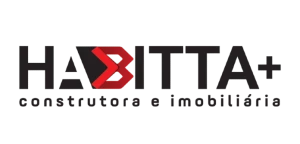 Logomarca Habitta+ imobiliária e construtora