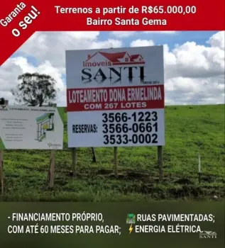 Imagem do anúncio: Vendo Terreno / Lote / Condomínio Em Videira, Santa Catarina No Bairro Santa Gema - Cód. 8c9a2b7b115d91d7af8f06d68146dbb2